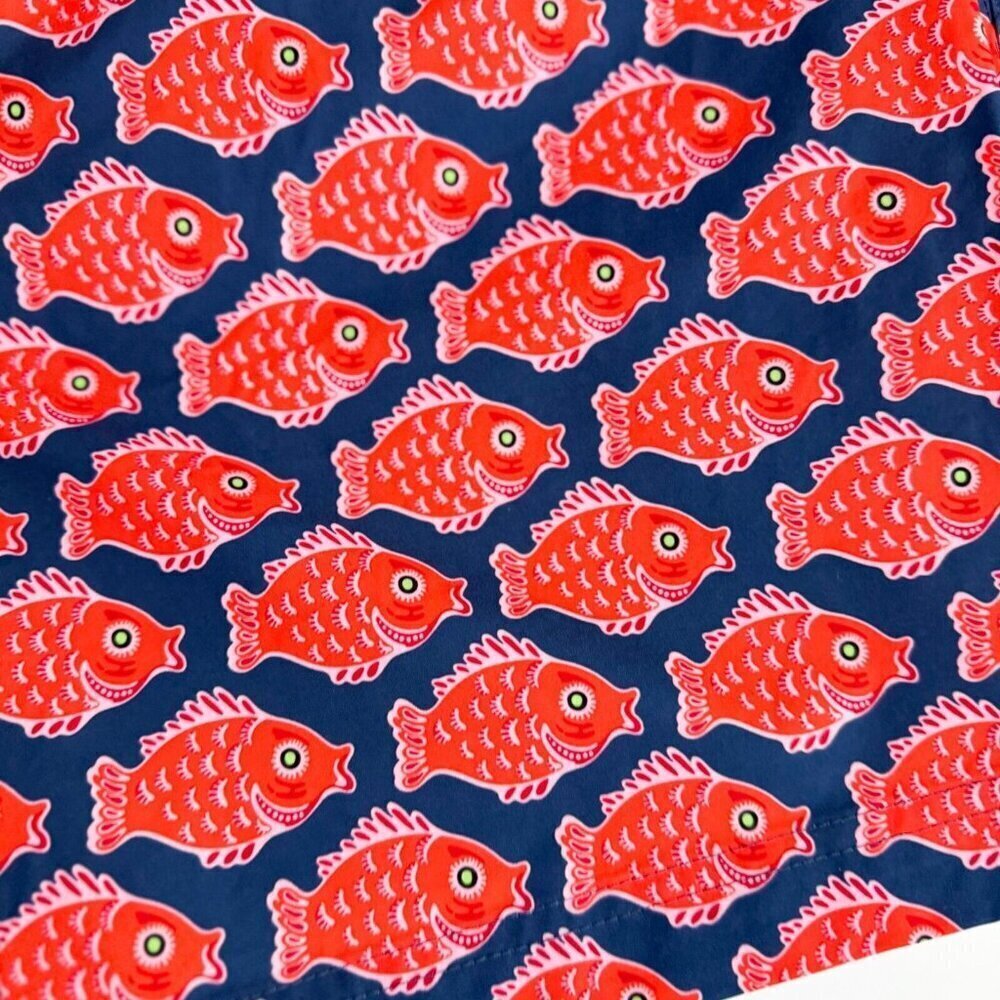 SWIMS Nuotare Swim Short Red Fish Print L - Picture 4 of 6